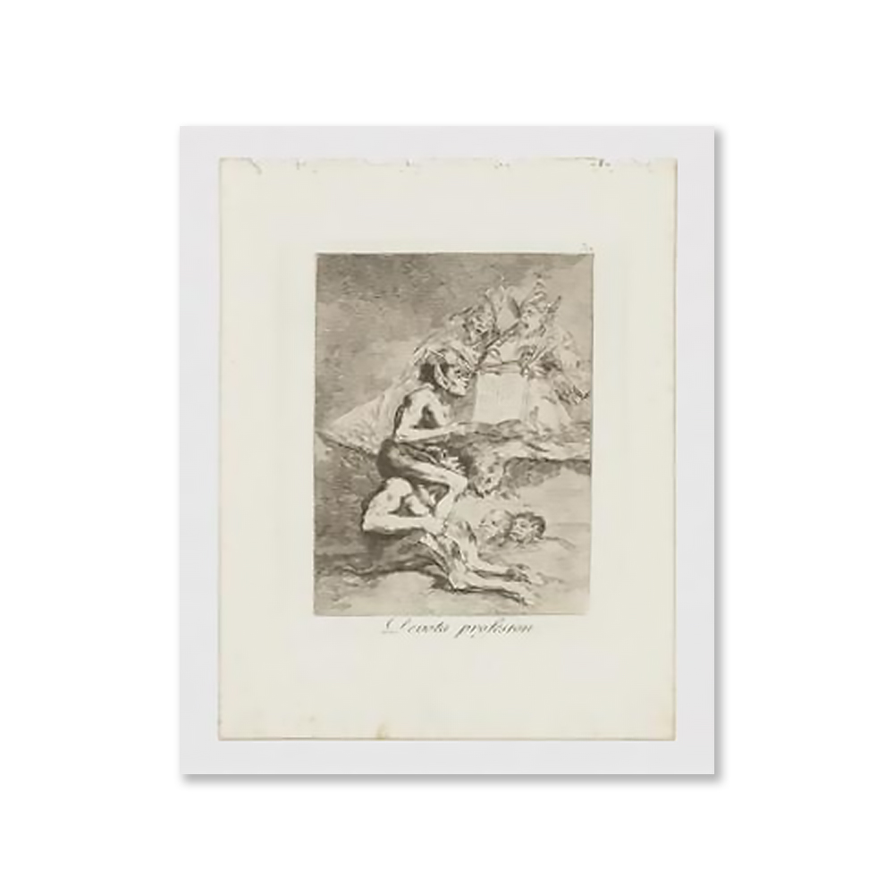 프란시스코 고야 (Francisco de Goya) | Devota profesión (Caprichos. Estampa 70)