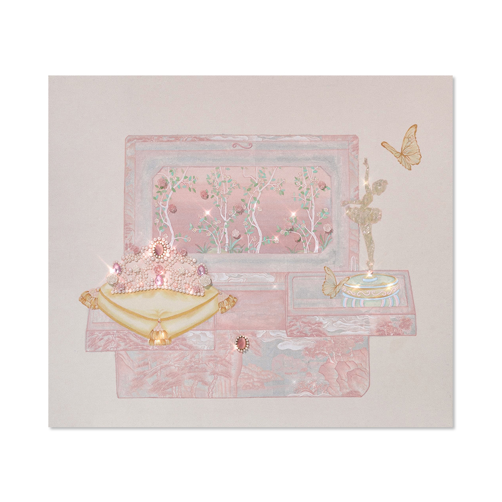 플레르벨 | Dream box (Toile de jouy pink)