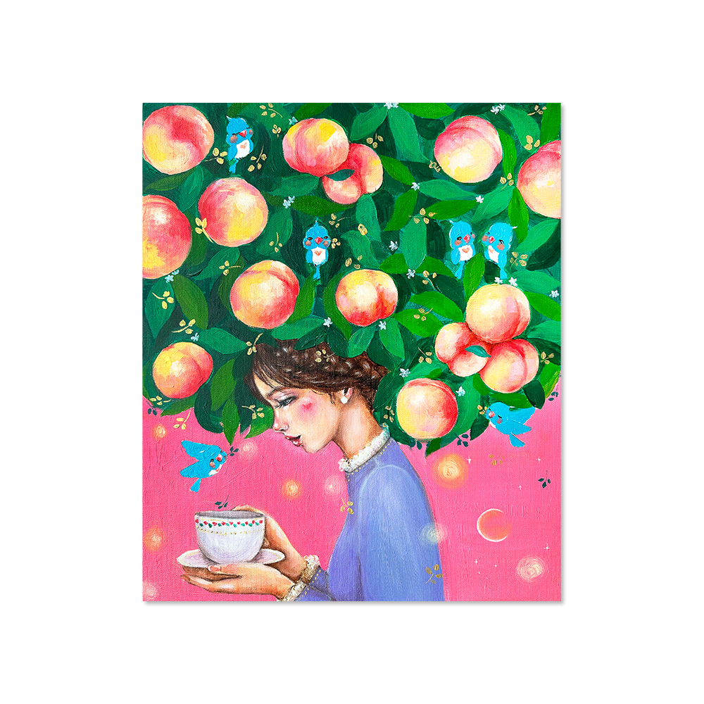 예진 | Lavender girl Peach teatime