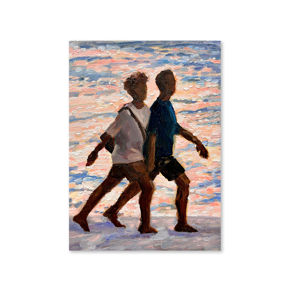 지후 | 해변을 걷는 두 사람